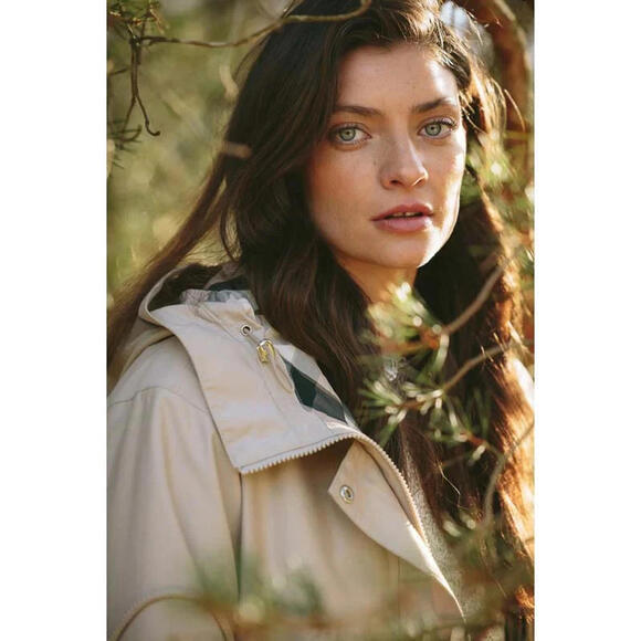 NEW, Barbour Lavender Ladies Waterproof Jacket - Beige Size 14 #C4489 - Picture 10 of 15